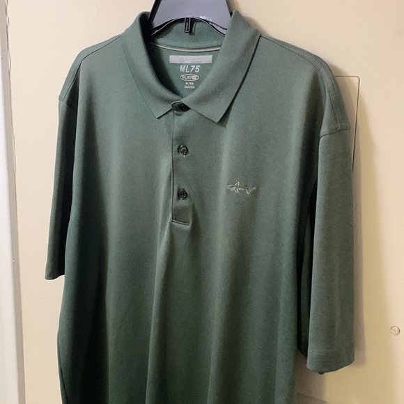 Men’s Greg Norman Polo ML75 PlayDry Green XL Shirt - Picture 3 of 6